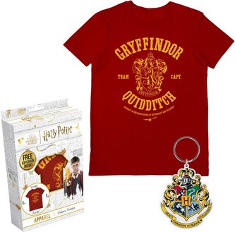 Pánské tričko s přívěskem Harry Potter: Nebelvír (S) červená bavlna