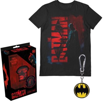 Pánské tričko s přívěskem DC Comics|Batman: Gotham (XL) černá bavlna Pánské tričko s přívěskem DC Comics|Batman: Gotham (XL) černá bavlna