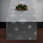 Ubrus - běhoun na stůl SNOWFLAKE tmavě šedá 40x160 cm Mybesthome
