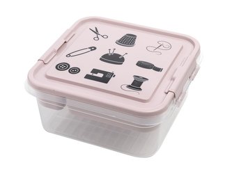 Praktyczna box na šití  26 x 26 x 11 cm