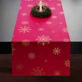 Ubrus - běhoun na stůl SNOWFLAKE červená 40x140 cm Mybesthome