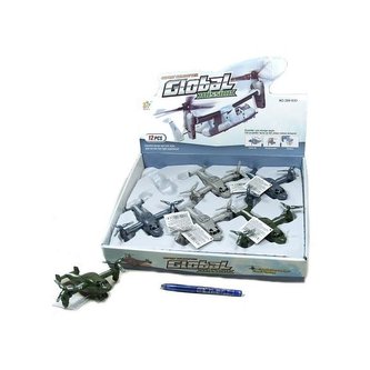 Helikoptéra 13 cm na setrvačník 3 barvy /12/