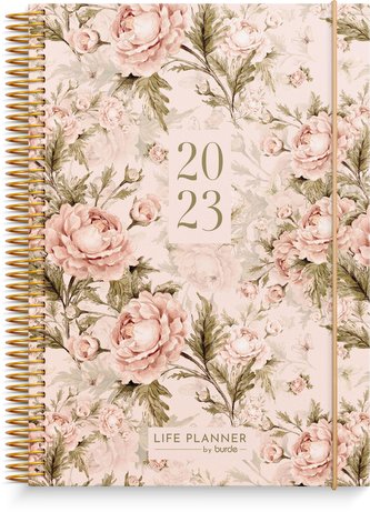 Burde Kalender 2023 Life Planner Pink Blumen