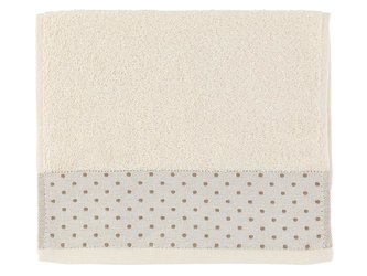 RUČNÍK KROPKI LUX 50X90 ECRU