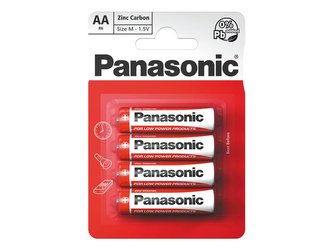Baterie AA (R6) Zn-Cl PANASONIC Red 4BP