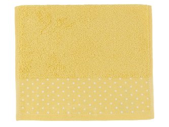 RUČNÍK KROPKI LUX 50X90 ŽLUTÝ