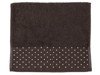 RUČNÍK KROPKI LUX 50X90 SVĚTLE HNĚDÝ