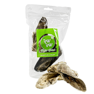 RAW RAW Freeze Dried žvýkací pamlsky Jehněčí uši s chlupy 2ks