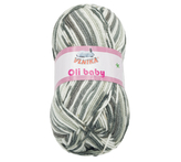 Příze OLI BABY - bílá, šedá - 100g / 210 m