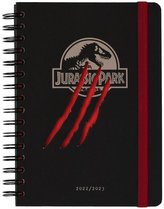 Plánovací týdenní školní diář A5 2022/2023 Jurassic Park|Jurský park se samolepkami, záložkami a obálkou (14,8 x 21 cm)