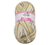 Příze OLI BABY - bílá, béžová, hnědá - 100g / 210 m