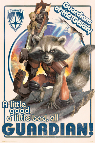 Plakát Marvel|Guardians Of The Galaxy|Strážci Galaxie: Rocket & Baby Groot (61 x 91,5 cm) 150 g Plakát Marvel|Guardians Of The Galaxy|Strážci Galaxie: Rocket & Baby Groot (61 x 91,5 cm) 150 g