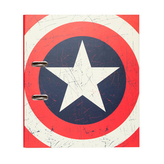 Kroužkový pořadač se spojovací svorkou Marvel: Captain America (28 x 32 x 7 cm) Kroužkový pořadač se spojovací svorkou Marvel: Captain America (28 x 32 x 7 cm)