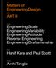 Matters of Engineering Design