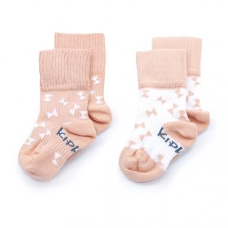 Dětské ponožky Stay-on-Socks 0-6m 2páry Party Pink