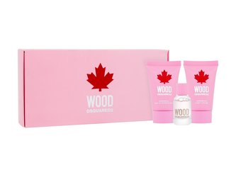 Dsquared2 Wood toaletní voda 5 ml + sprchový gel 25 ml + tělové mléko 25 ml