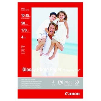 Canon GP-501 Photo paper glossy, foto papír, lesklý, bílý, 10x15cm, 4x6", 210 g/m2, 10 ks, inkoustový tisk Canon GP-501 Photo paper glossy, foto papír, lesklý, bílý, 10x15cm, 4x6", 210 g/m2, 10 ks, inkoustový tisk