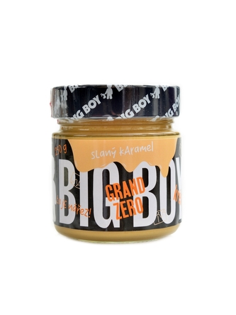 BigBoy - Grand zero arašídový krém s příchutí slaný karamel 250g