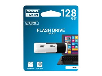 Flash disk GOODRAM USB 2.0 128GB bílý-černý