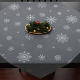 Ubrus SNOWFLAKE tmavě šedá 85x85 cm Mybesthome
