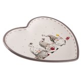 Keramický talíř - srdce, 12/36