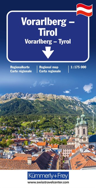 Vorarlberg - Tirol - Südtirol Regionalkarte 1: 175 000