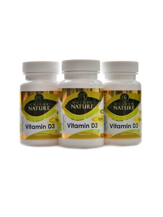 Golden Nature - Vitamin D3 2000 I.U. SOFTGELS 300 kapslí Golden Nature - Vitamin D3 2000 I.U. SOFTGELS 300 kapslí