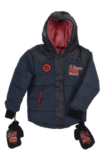 ZIMNÍ BUNDA A RUKAVICE CARS - velikost 3