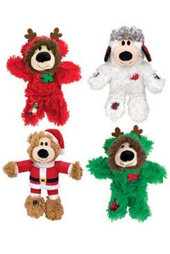 Kong hračka pes Vánoční bílý medvěd Kruuse 4ks