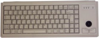 Klávesnice Cherry G84-4400LPBDE-0, KEY, PS/2, trackball + 2tl. Myši, DE