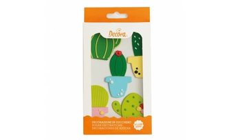 Cukrová dekorace na dort kaktusy - Decora