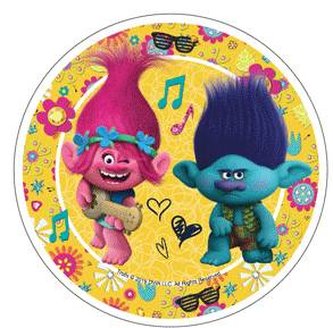 Jedlý papír Trollové Poppy a Větvík - Modecor