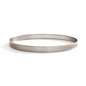 Nerezová forma na pečení kruh 8x3,5cm Microforata perforovaná - Decora