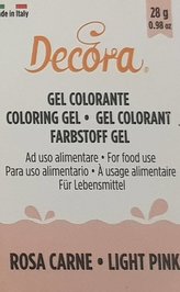 Gelová barva světle růžová ligh pink 28g - Decora