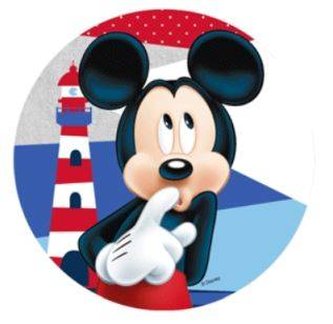 Jedlý papír Mickey a Minnie 21cm - Modecor