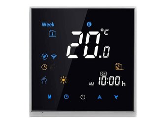 Smart termostat MOES BHT-2000-GB Black WiFi Tuya