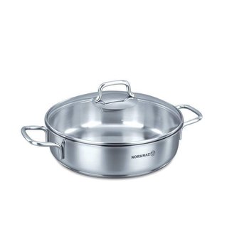 Nerezový hrnec Perla nízký 24cm - Korkmaz