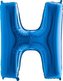Nafukovací balónek písmeno H modré 102 cm - Grabo