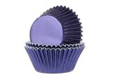 Košíčky na muffiny lesklý modrý 24ks