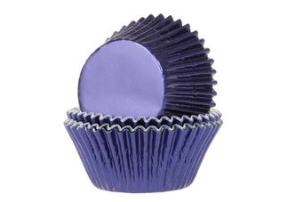 Košíčky na muffiny lesklý modrý 24ks