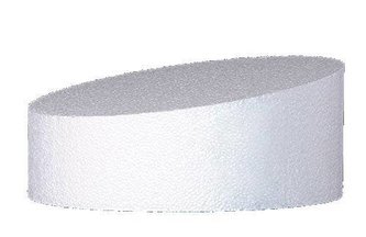 Polystyrenová maketa na šikmý dort 25x10cm - Decora