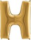 Foliové písmeno H zlaté 102 cm