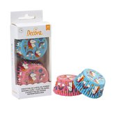 Košíčky na muffiny 36ks jednorožec modro růžové - Decora
