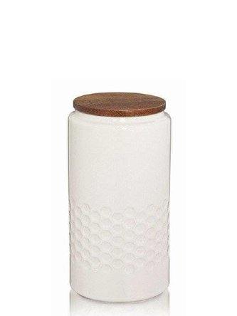 Skladovací dóza MELIS, keramika, krémová, O10,5cm x v20,5cm 1.3L - Kela