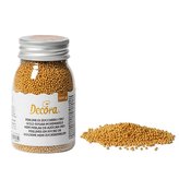 Cukrové zdobení mini perličky 1,5mm zlaté 100g - Decora