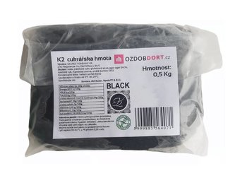 K2 Potahovací hmota Černá 500g