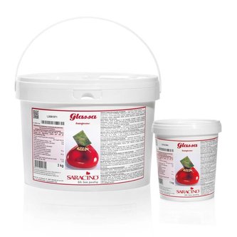 Glazura 3kg Malinová - Saracino