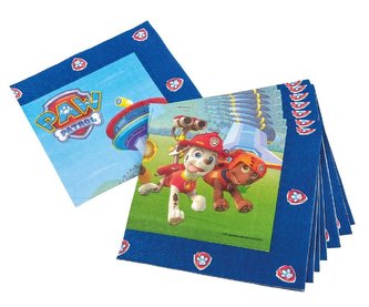 Papírové ubrousky Paw Patrl 20ks - tib Papírové ubrousky Paw Patrl 20ks - tib