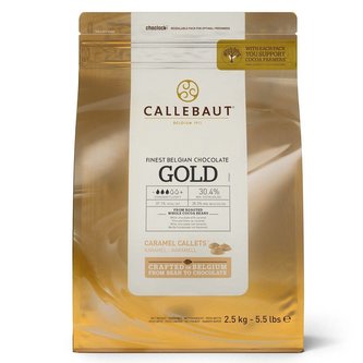 Kvalitní belgická čokoláda 2,5kg 30% Gold caramel - Callebaut Kvalitní belgická čokoláda 2,5kg 30% Gold caramel - Callebaut