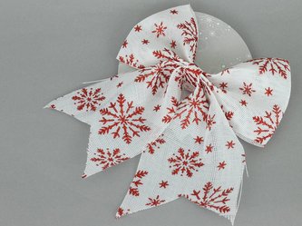 Mašle vánoční bílá VCA103-WH Art